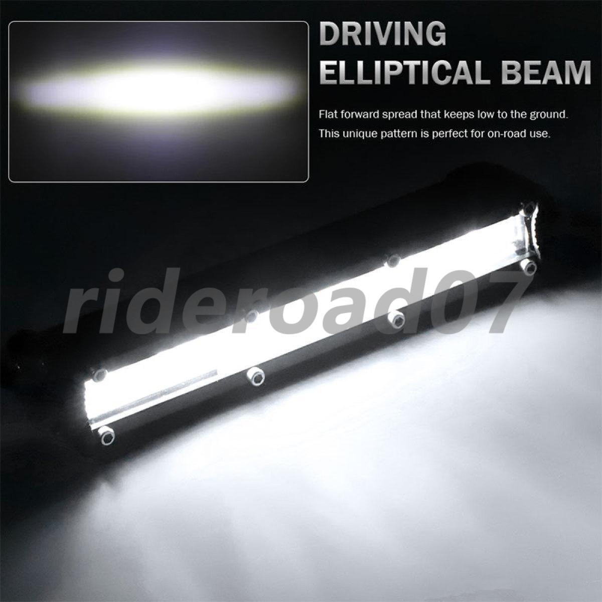 1X 7Inch LED Slim Work Light Bar Flood Spot Pods Offroad Fog Driving SUV Truck