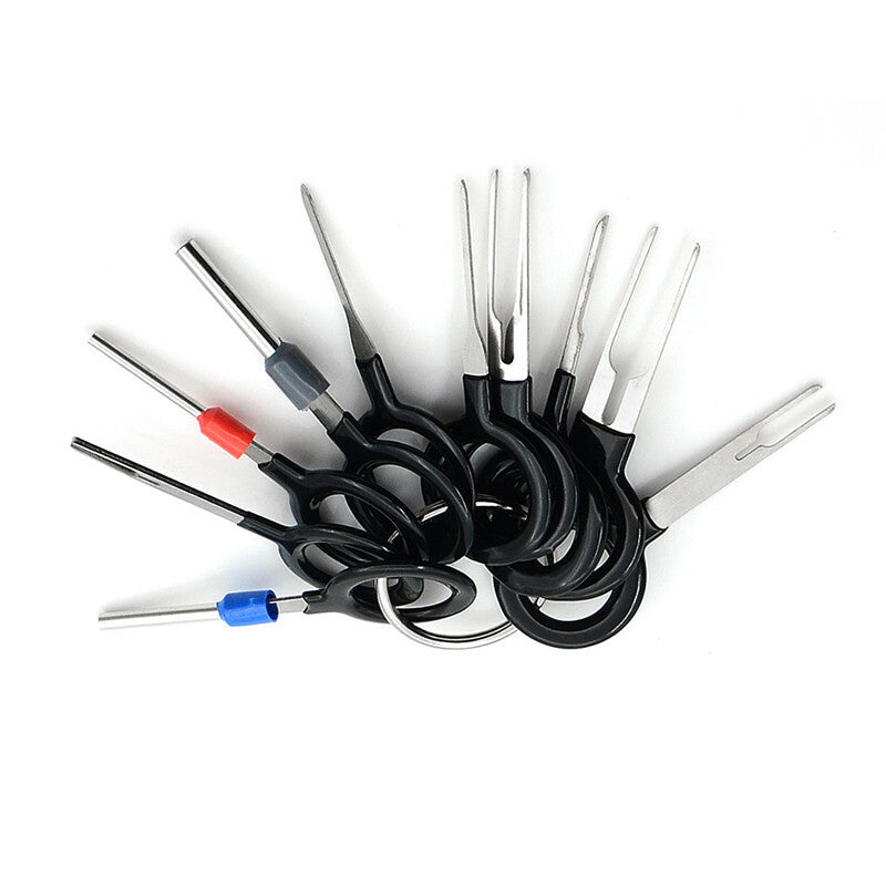 11pCar Electrical Wiring Crimp Connector Pin Extractor Plug Terminal Remove Tool