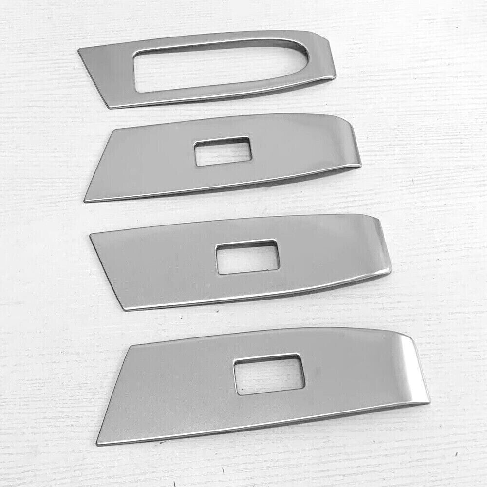 4P for Mazda CX-50 23-25 Silver Steel Window Lift Lock Switch Panel Molding Trim