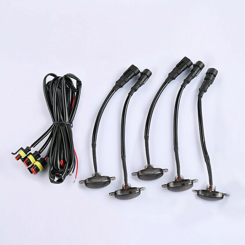for Toyota Tundra 2008-2024 white Style Front Grill LED Marker Light Kit