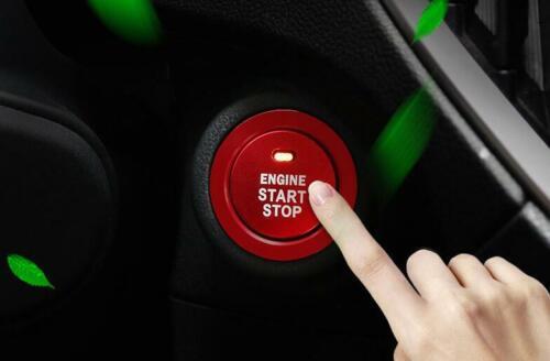 for Subaru Outback 2020-2023 Aluminum Red One-Button Start Switch Cover Trim 2pc