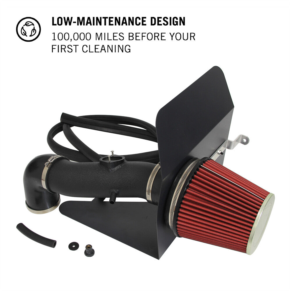 Cold Air Intake System+Heat Shield Filter For 10-11 for Chevrolet Camaro V6 LT LS AF