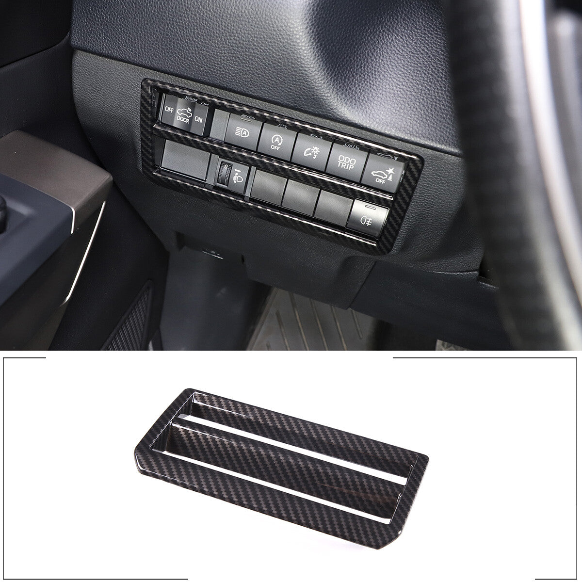Black ABS right center console storage tray suitable for Toyota GR86 / for Subaru BRZ 22-24