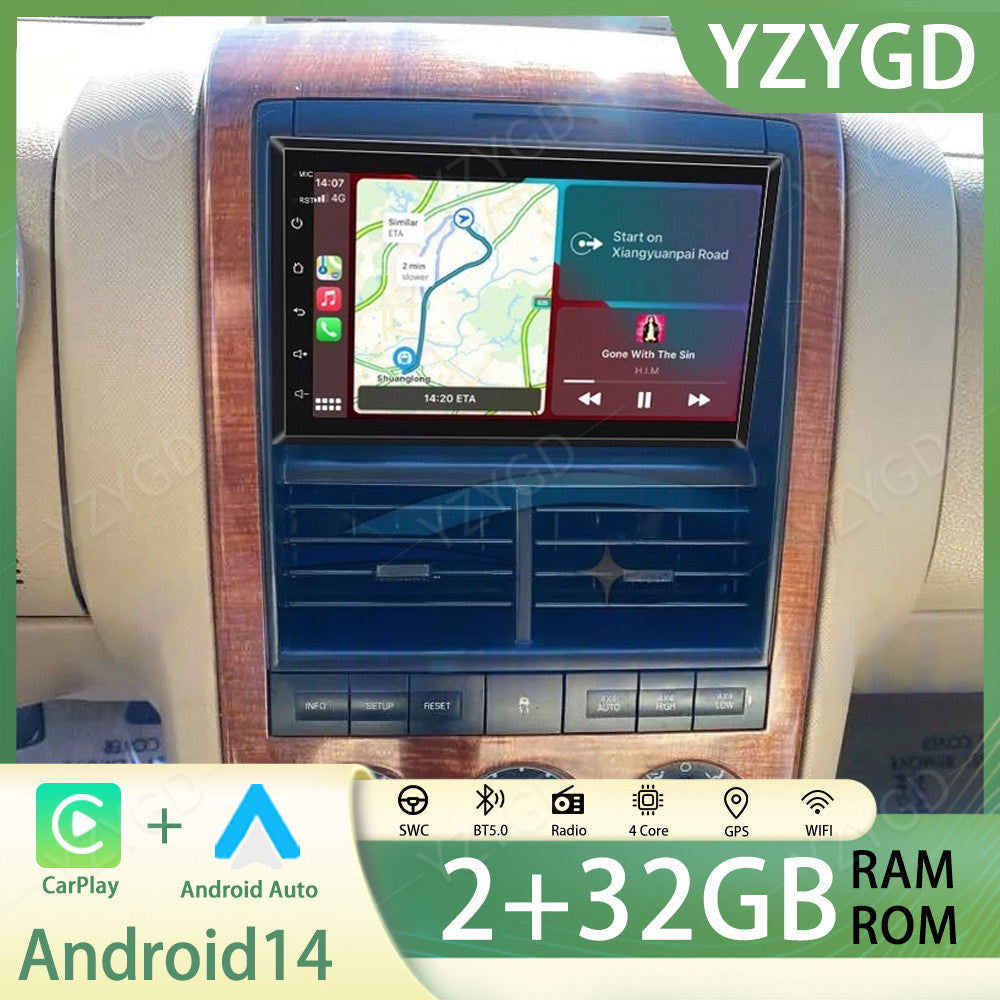 for Ford Explorer 2006-2010 Car Stereo Radio 7Carplay Android 14 GPS WIFI BT