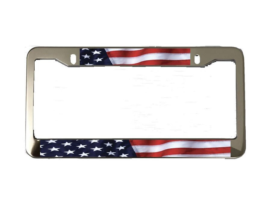 Car license plate cover, frame cover, rear trunk with American flag chrome plating suitable for Honda 1x