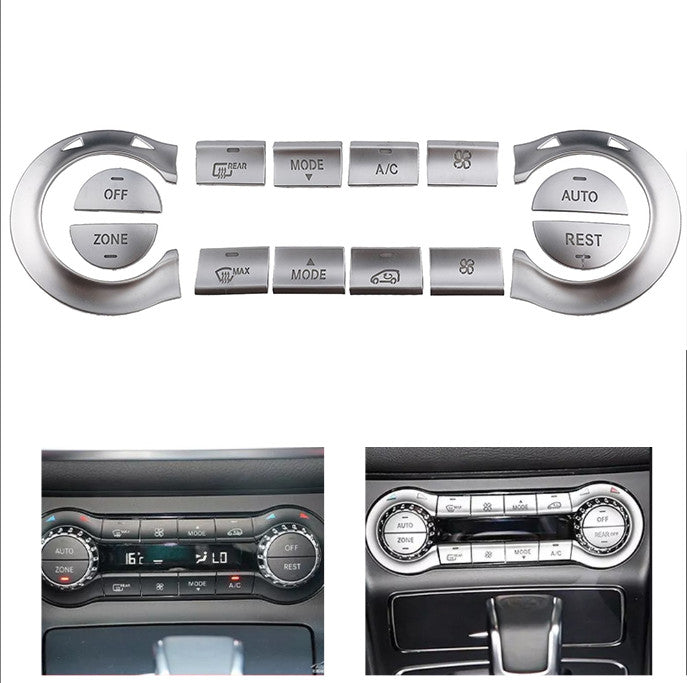 Air conditioning button trim for Mercedes C117 X156, CLA GLA 200 250 (13-2018)