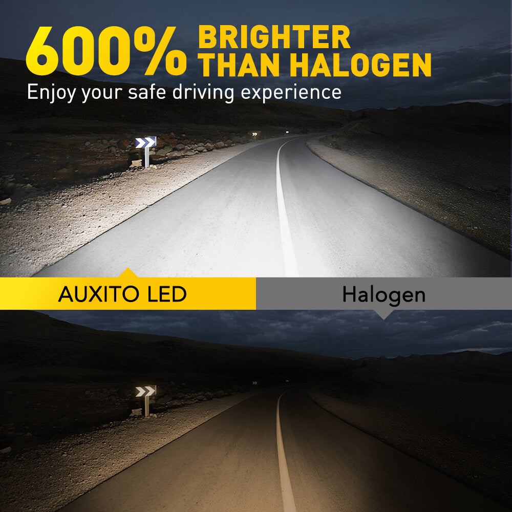 9005 H11 LED Senior Citizen Wealth Enhancement Crystal 6500K White Light 40000LM
