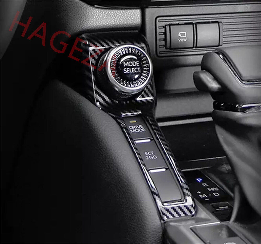 4WD Driving Mode Switch Trim For Toyot@ for Land Cruiser LC250 2024+ABS Carbon Fiber