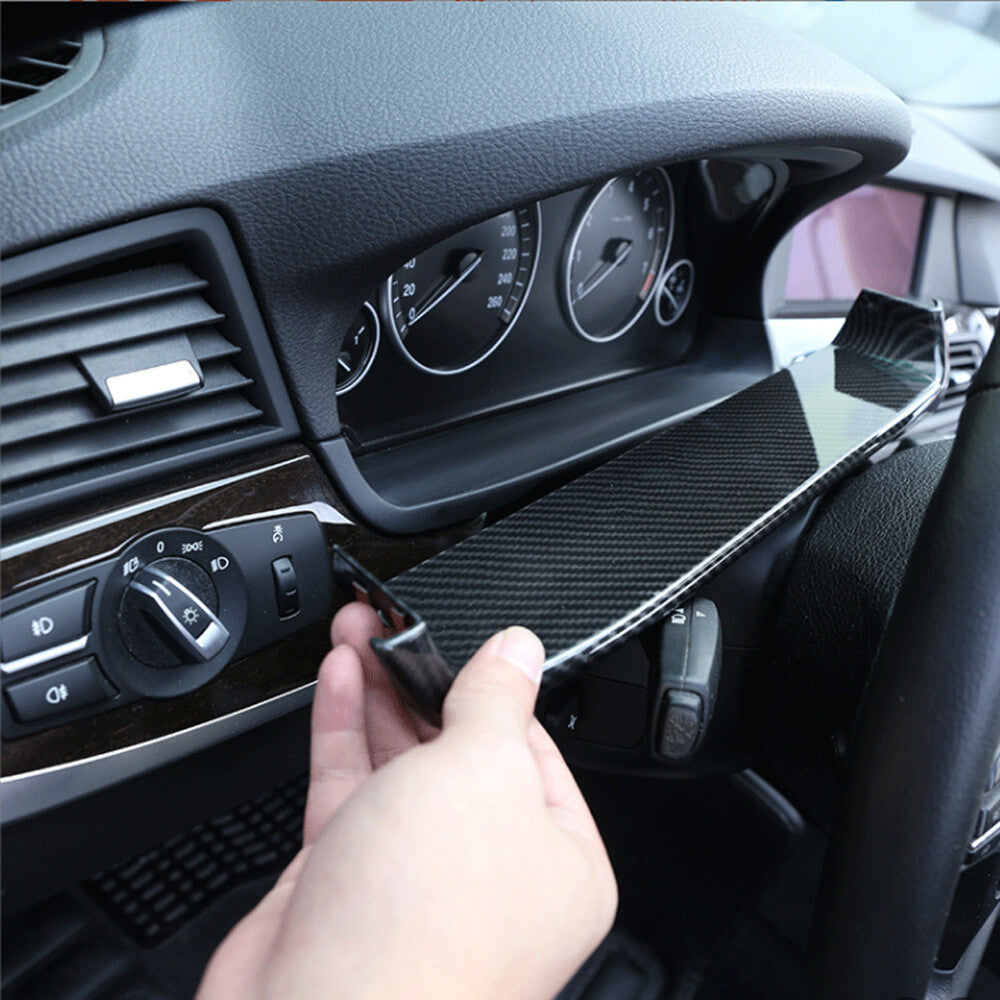 Carbon Fiber ABS Front Dashboard Lower Panel Trim for BMW 5 Series F10 2011-2017