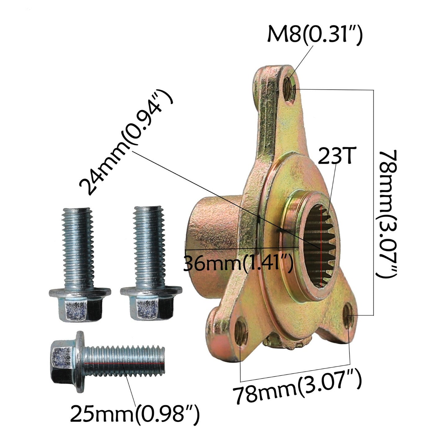 4-piece set of 145/70-6 tires, rims, 6-inch wheels, rims, and steering joints for all-terrain for mini bicycles and four-wheelers.