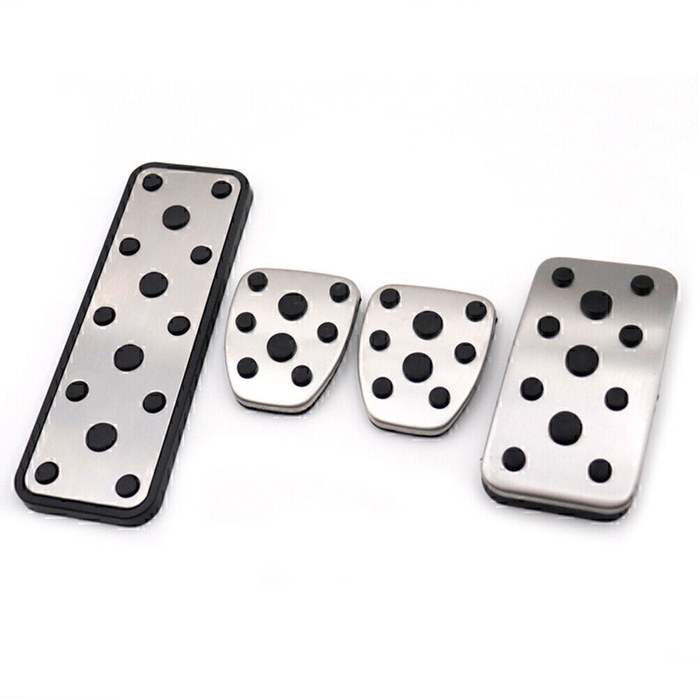 4Pcs Car Foot Gas Brake Pedals Cover Kit Fit for Subaru Legacy 15-20 Outback 14-20
