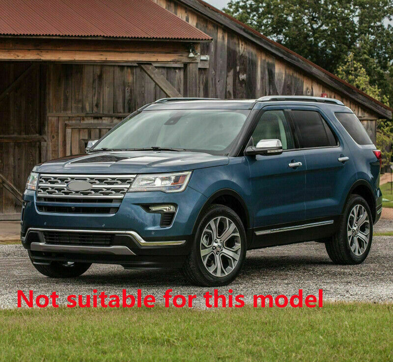 Fit for Ford Explorer 2016-2017 Chrome ABS Front Fog Light Cover Lamp Frame Trim