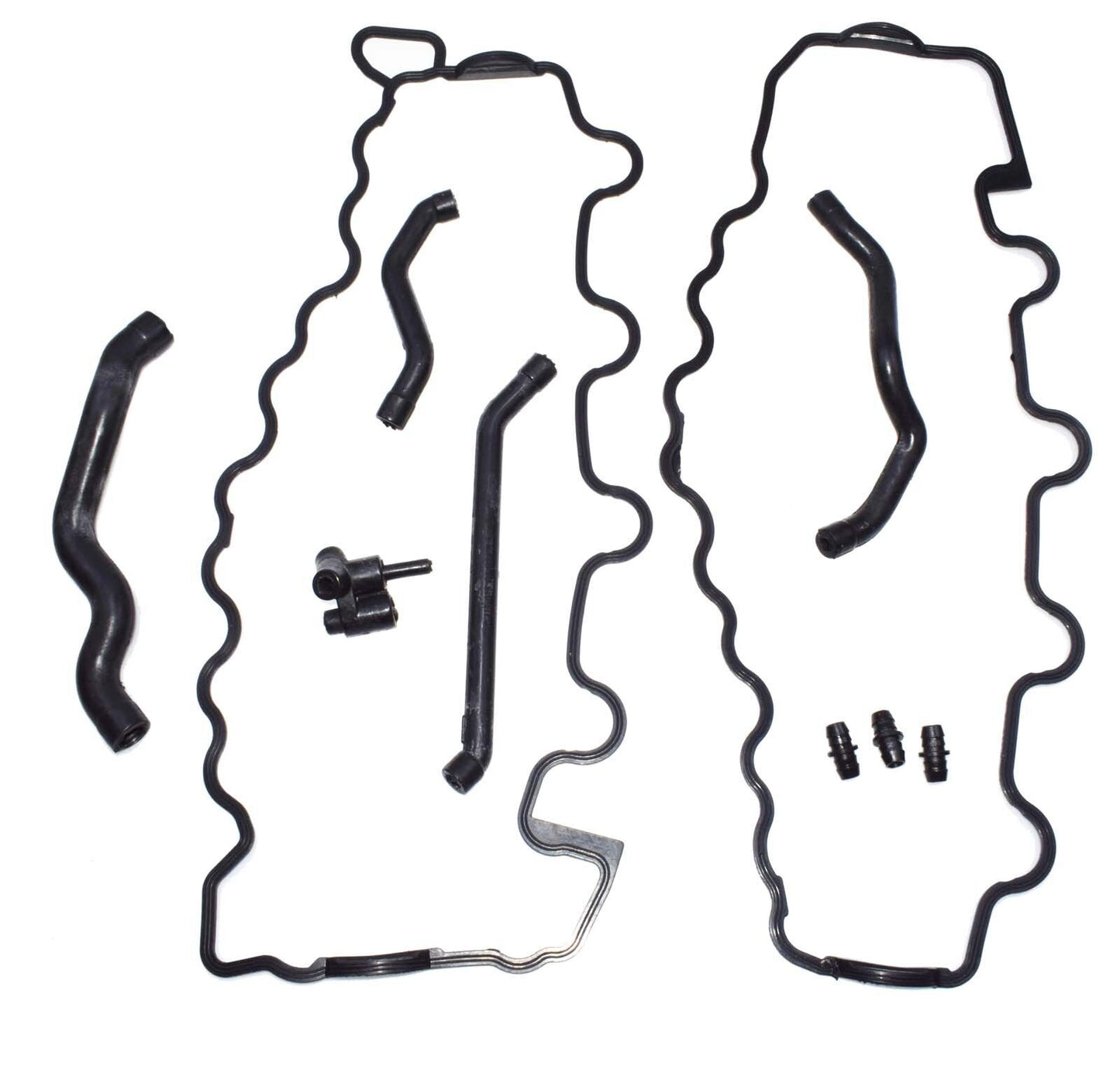 for Mercedes V8 CLK320 E320 CL500 Valve Cover Gasket Crankcase Breather Hose