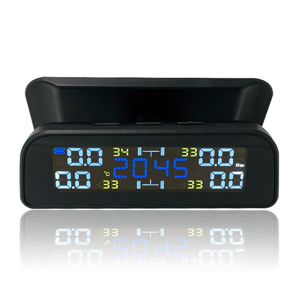 Wireless TPMS Tire Pressure Monitor System 4 Interior Sensors For RV Truck car