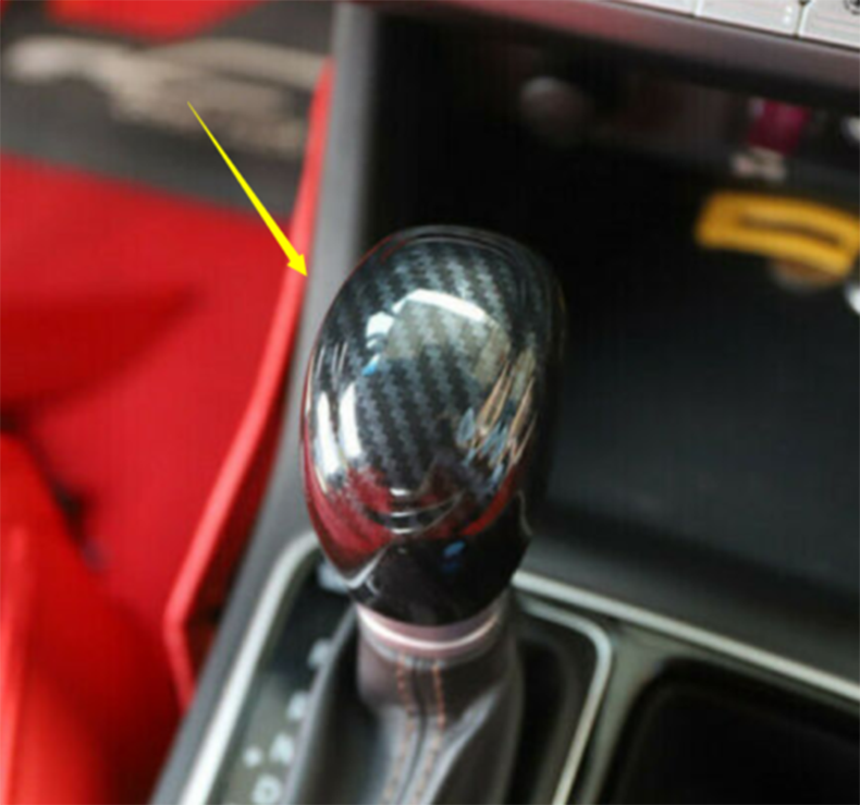 for Hyundai Sonata 2015-19 Carbon Fiber Inner Gear Shift Knob Molding Cover Trim