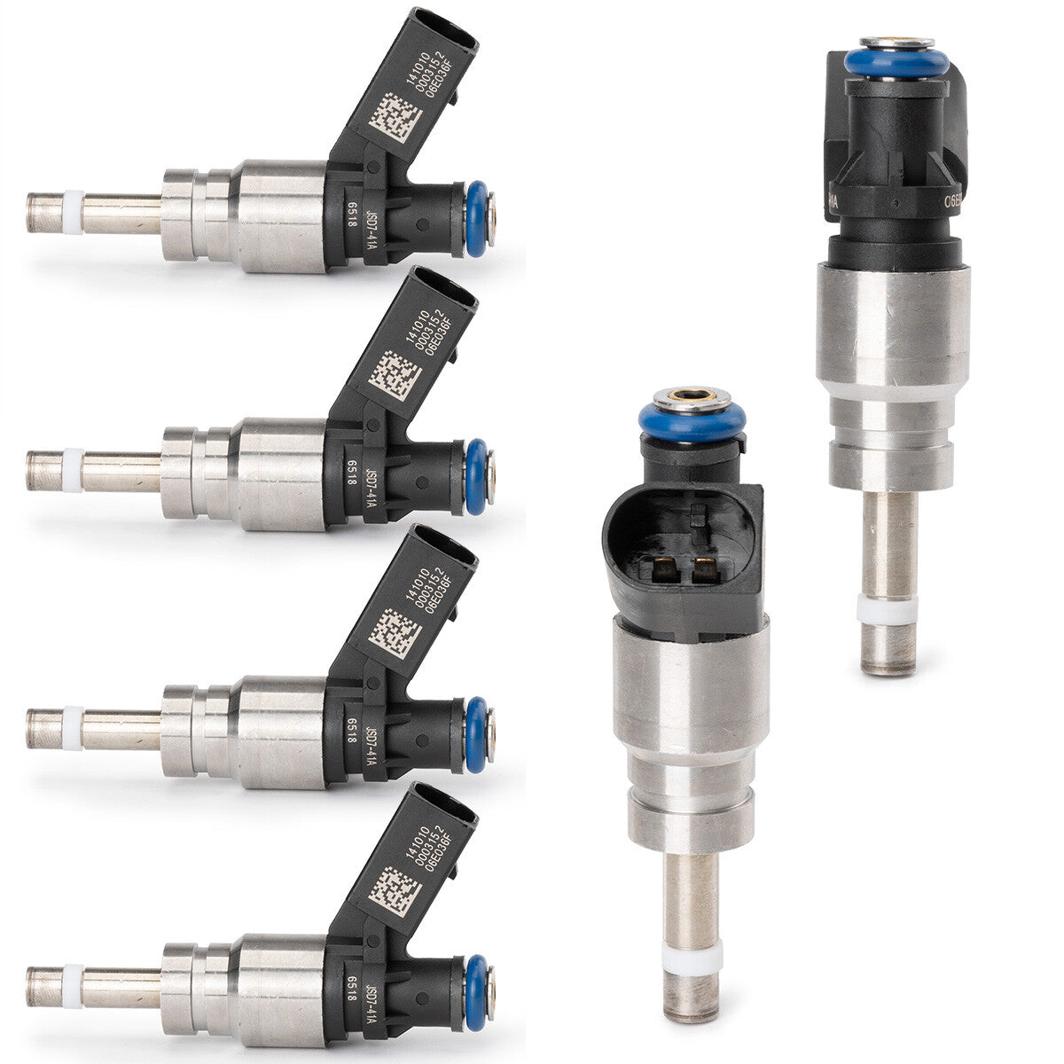 6-piece fuel injector 06E906036F for Audi Q5, for A4 , for A5 , for A6 3.2L V6, 2008-2011, 0261500037