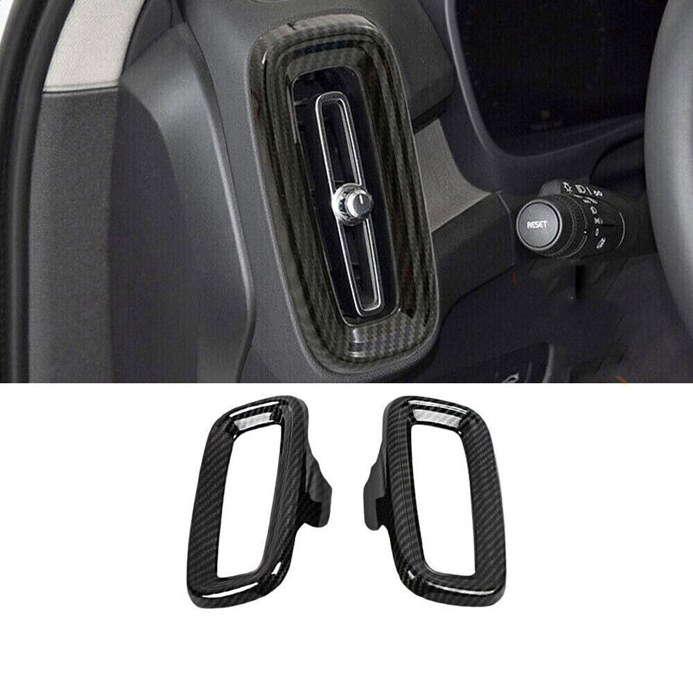 for Volvo XC40 2019-22 Carbon Fiber Console Dashboard Air Outlet Vent Trim kit6