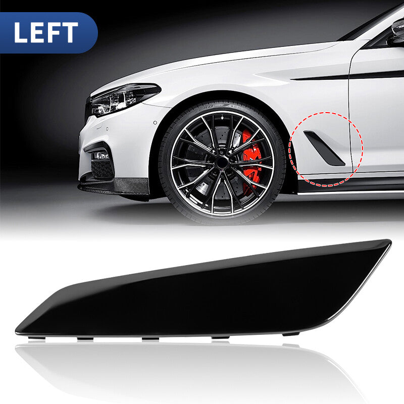 2X Left Right Side Fender Duct Trim Black For 2017-2020 for BMW G30 5 Series NEW
