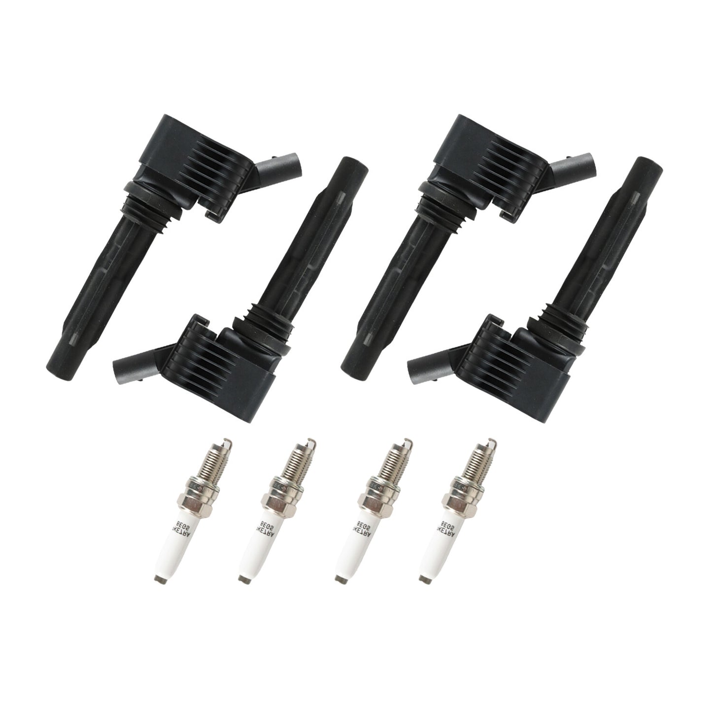 4pcs Ignition Coils Iridium Spark Plug Kit for VW for Jetta for Audi 2016-2018