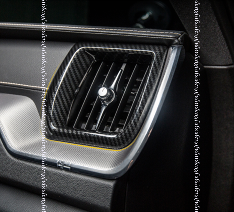 2for Volvo XC60 2018-2021 Carbon Fiber Inner Dashboard L&R Air Outlet Vent Trim