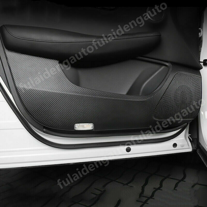 4X for Infiniti QX50 2019-2023 Leather PU Door Anti-Kick Pad Stickers Trim Cover
