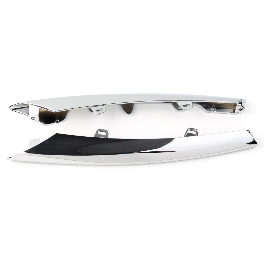 Pair Front Side Grille Chrome Molding Trim For 2010-2015 2011 2012 13 for Jaguar XJ