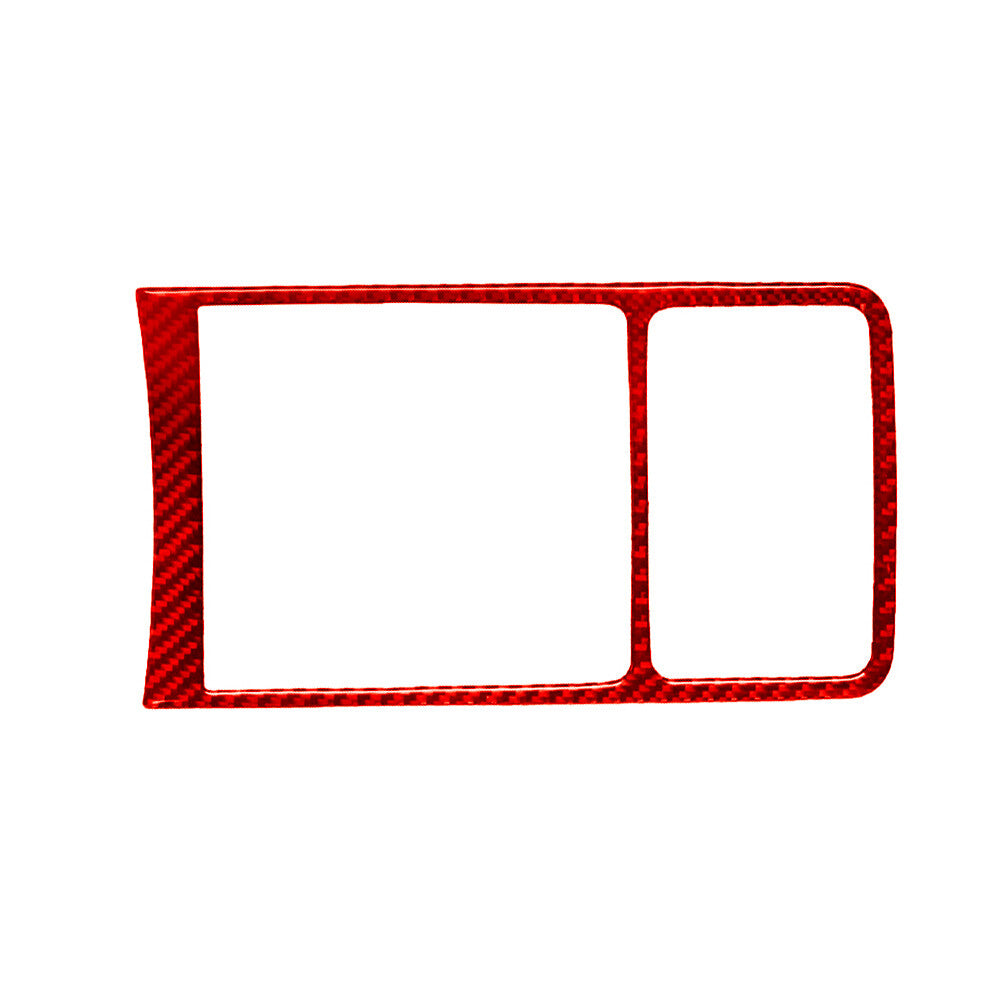 Rear Air Conditioner Panel Trim Interior Carbon Fiber for VW for Passat 2006-11 Red