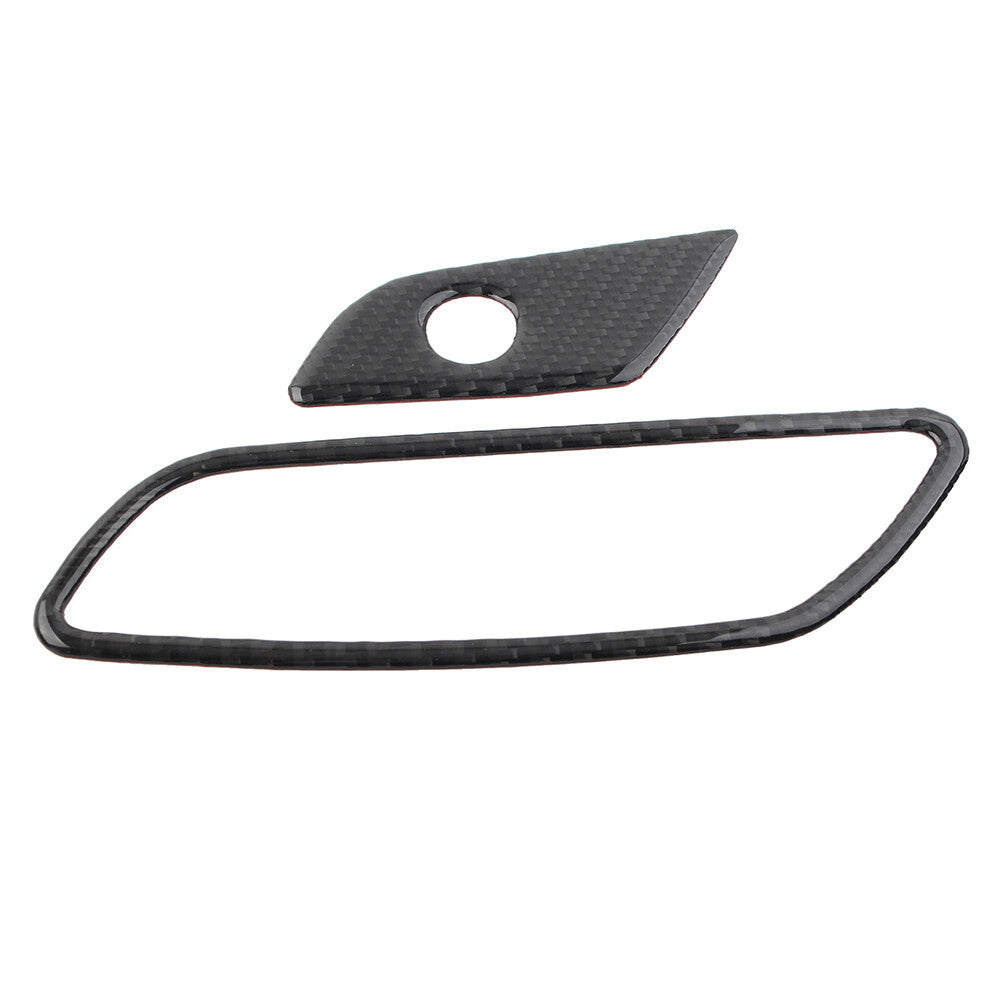 2 Pcs Copilot Storage Box Handle Cover Trim for Audi A6 C8 2019-2021 2020