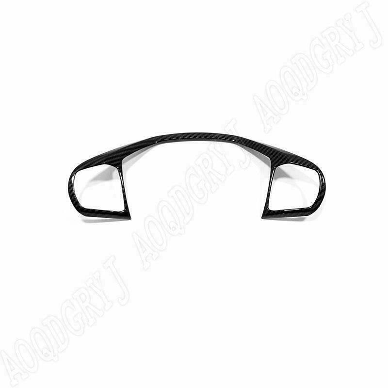 for Ford Explorer 2020-2021 ABS Carbon Fiber Steering Wheel Frame Trim Cover
