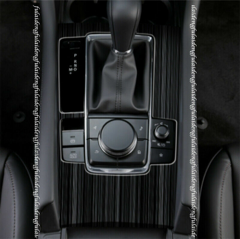 for Mazda 3 Axela 2019-2023 Black Titanium Inner Gear Shift Box Panel Cover Trim