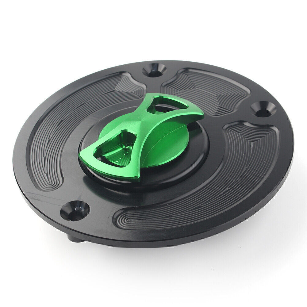 CNC Motorrad Tank Tankdeckel Abdeckung Keyless F¨¹r for Kawasaki ZX10R ZX9R Gr¨¹n