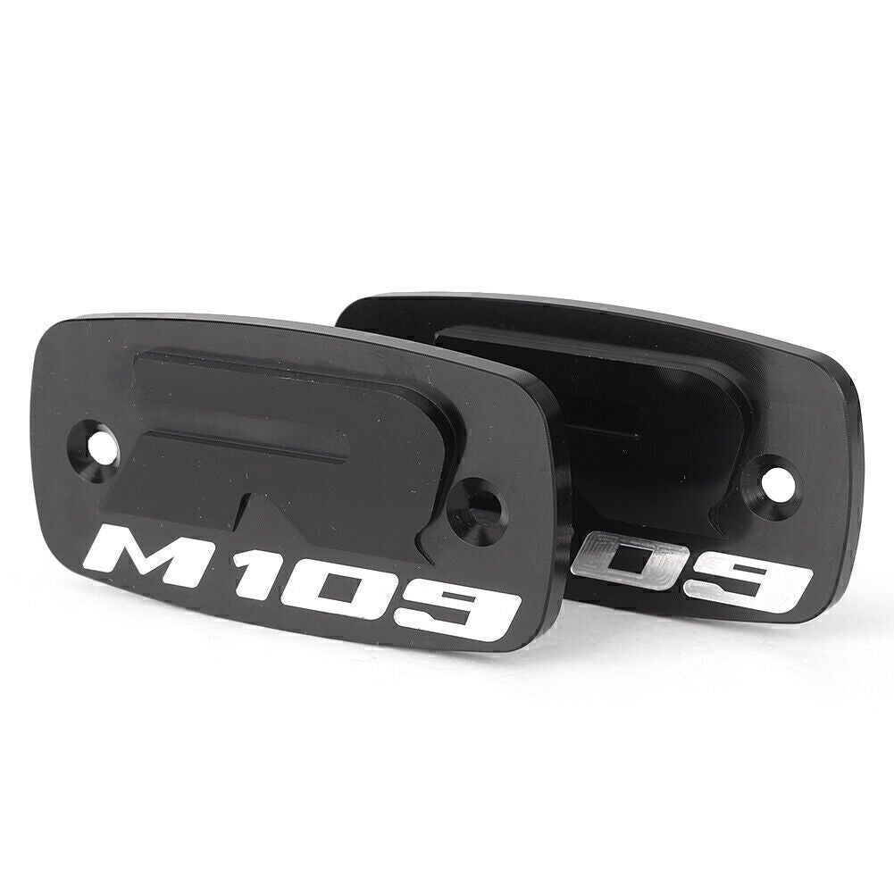 2x Brake Reservoir Caps Cover Fit for SUZUKI Boulevard M109R 2007-2016 Black