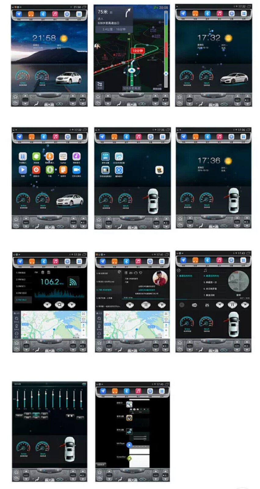 Car Android GPS Navigation Wifi for Toyota 4Runner 6+128g Radio carpaly 13.6