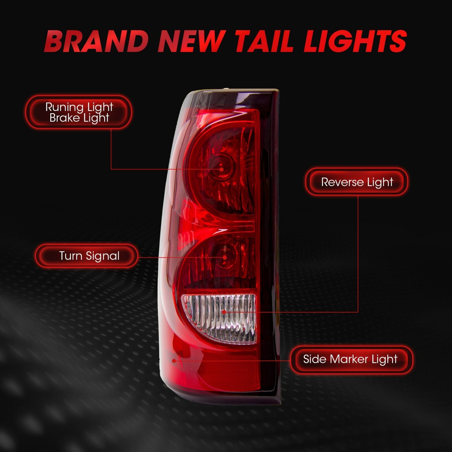 1999-2006 for Chevrolet Silverado 1500 2500 3500 99-03 Gimsi for Sierra Lfet Taillights
