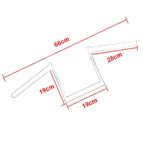7/8Handlebar High-Rise Drag Bar for Cruiser Chopper Bobber for Yamaha Motorcycle