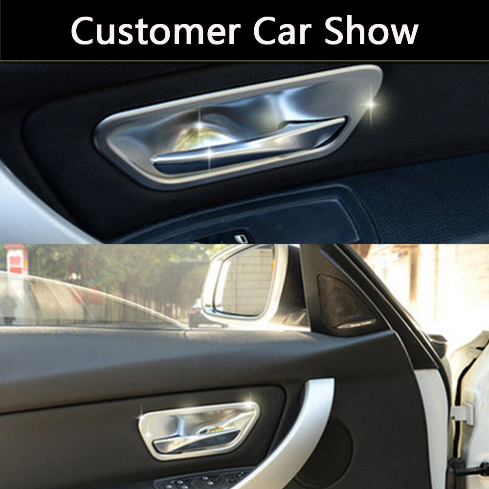 4pcs Interior Car Door Catch Handle Covers Trim for BMW 3 4 Serises F30 F34 3GT