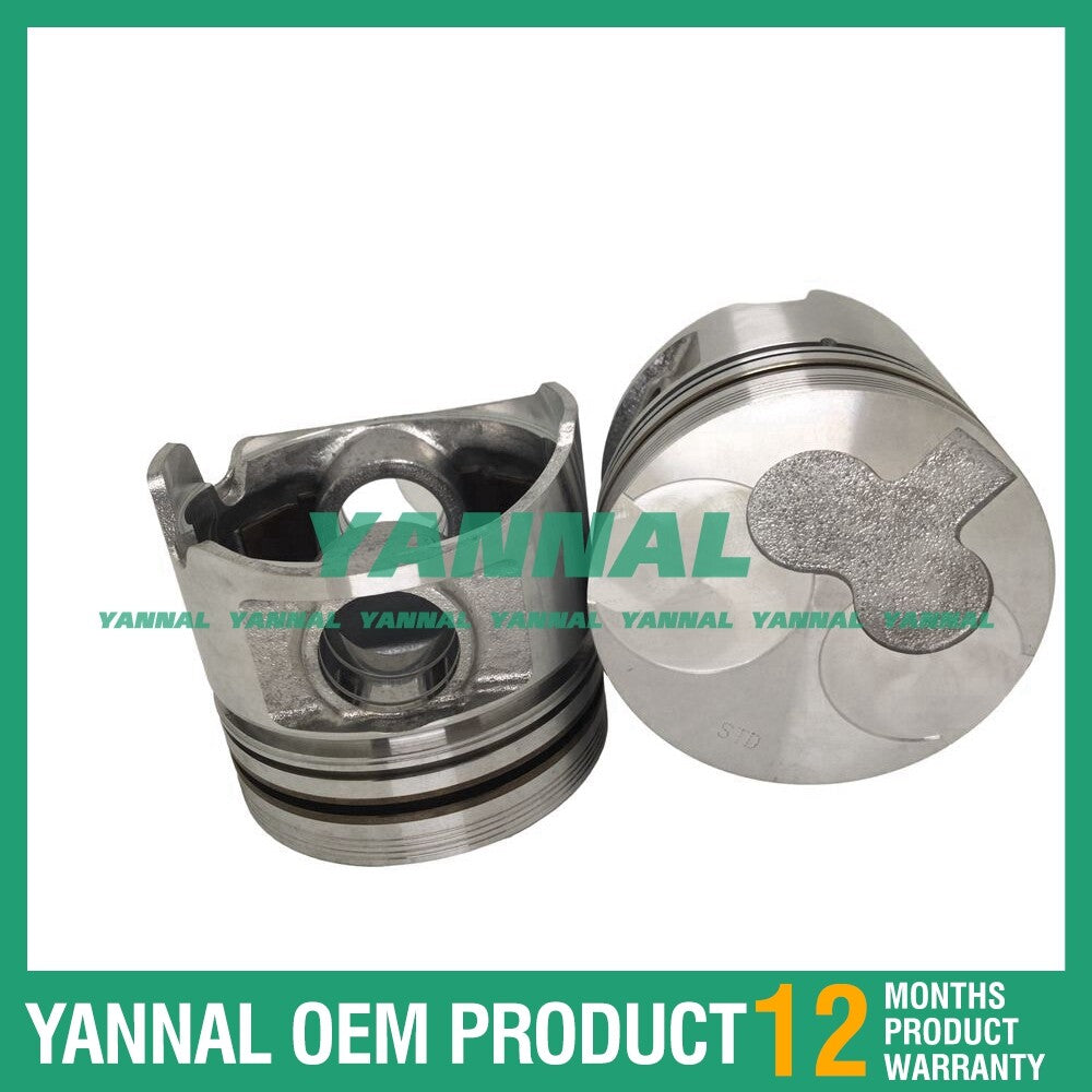 4x 4FB1 Piston Kit STD for Isuzu Diesel Engines