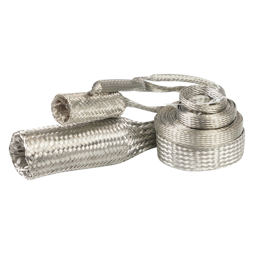 Braided Hose Silver Engine Dress Up Kits Radiator Vacuum Fuel Oil Sleeving