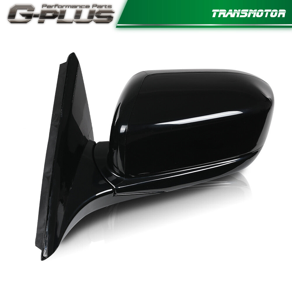 Suitable for 2003-2007 for Honda Accord sedans. Front drive side mirror, gloss black.