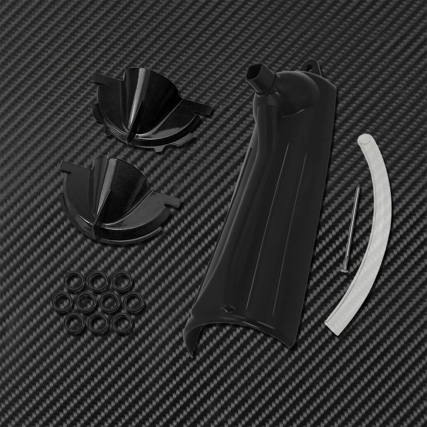 1 Set Primary Case Oil Fill Funnel + Drip- Oil Filter Funnel Tool Kit Black