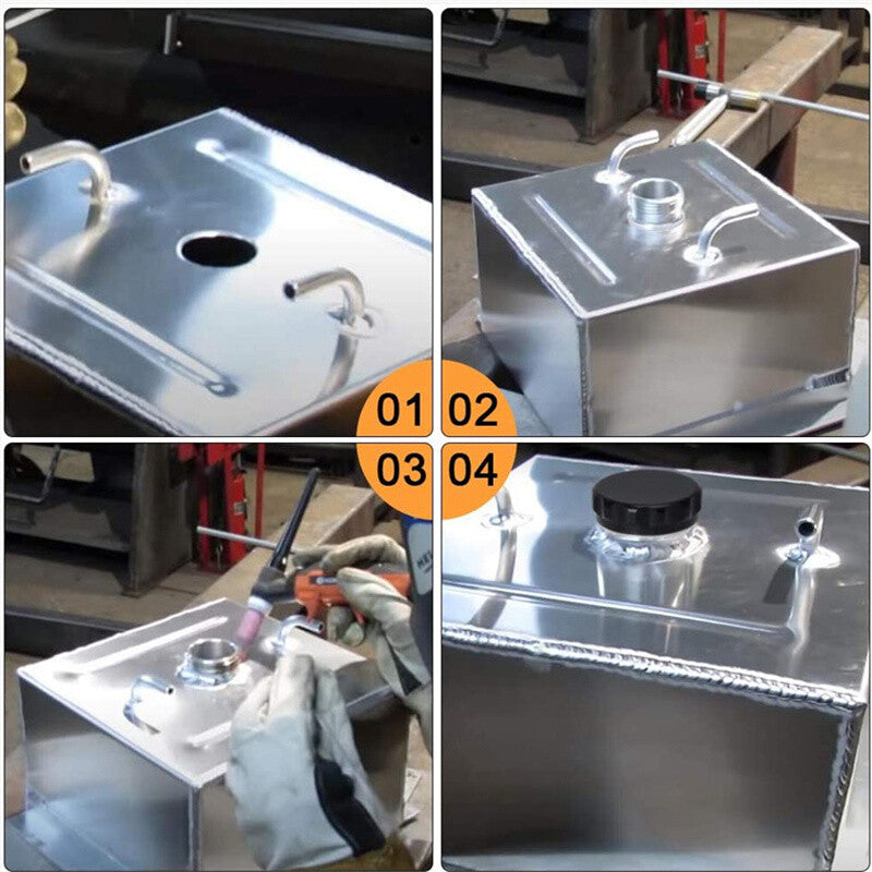 ID 1.77/45mm Aluminum Alloy Weld Billet On Filler Neck Cap Oil Fuel Water Tank