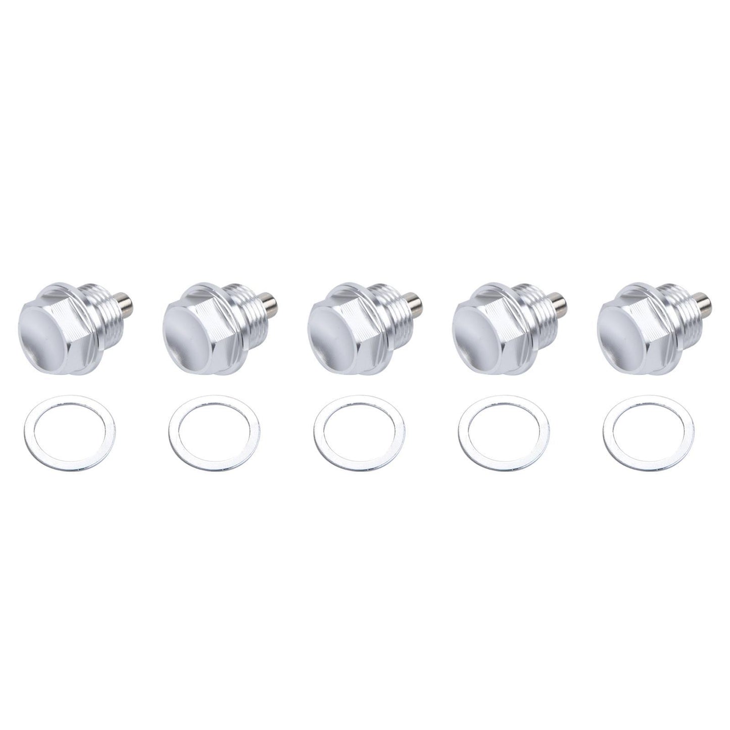 new 5 Pcs Magnetic Oil Drain Bolt Kit Adapter Components for BMW 118