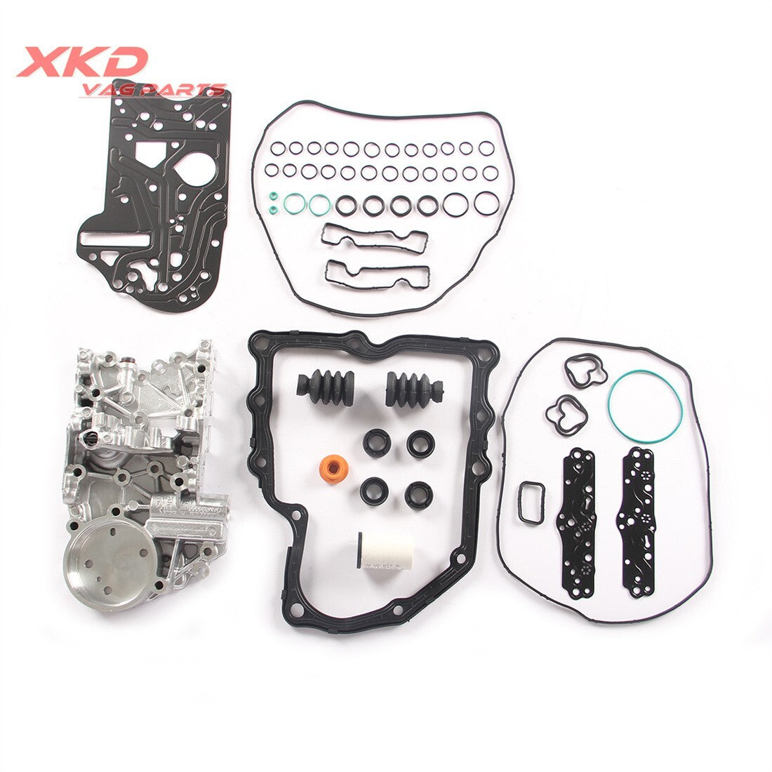 The DQ200 electromechanical accumulator body repair kit is suitable for Volkswagen CC, for Golf , for Passat , and for Audi A1.