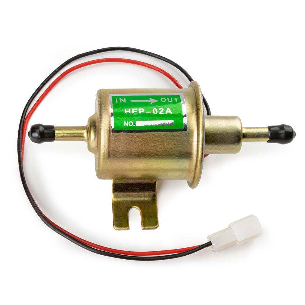 2-Piece Electric Fuel Pump Universal Direct-Discharge Low-Pressure Gas/Diesel 12V HEP-02A new