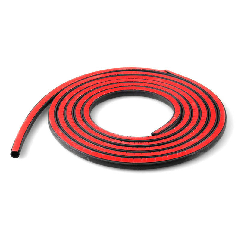 Car Weather Stripping Rubber Seal Strip Small D-Shape Self Adhesive Sealing Pad