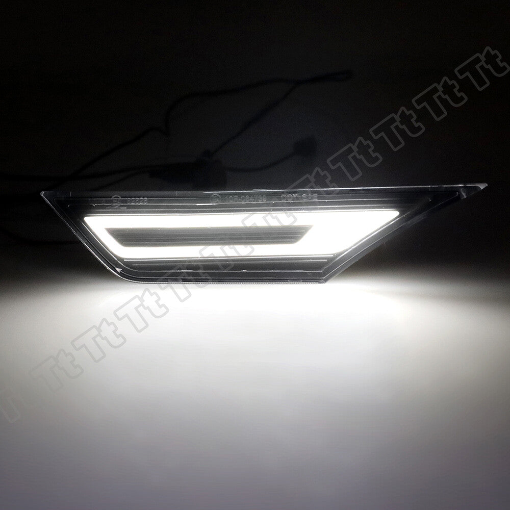 Two-switch white LED side marker turn signals for 2016-2021 for Honda Civics.