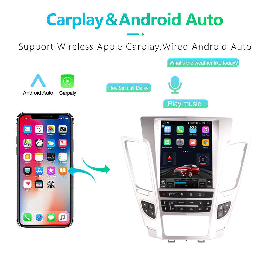 Car Carplay Radio Multimedia Player for Cadillac CTS 07-12 Android11 GPS Stereo