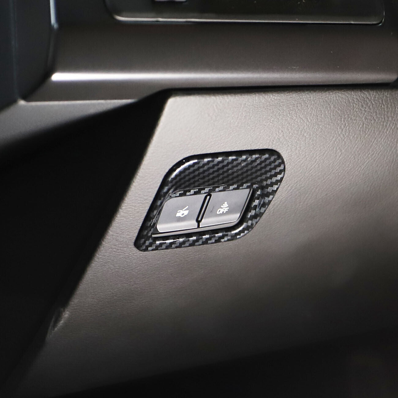 2014-2019 Carbon Fiber Trunk Switch Button Cover Trim for Chevrolet for Corvette C7