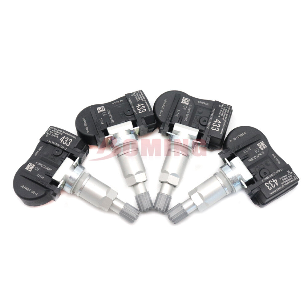 4PCS New 103460200A Tire Pressure Sensor 433MHz TPMS Fit for Tesla Model 3 S X