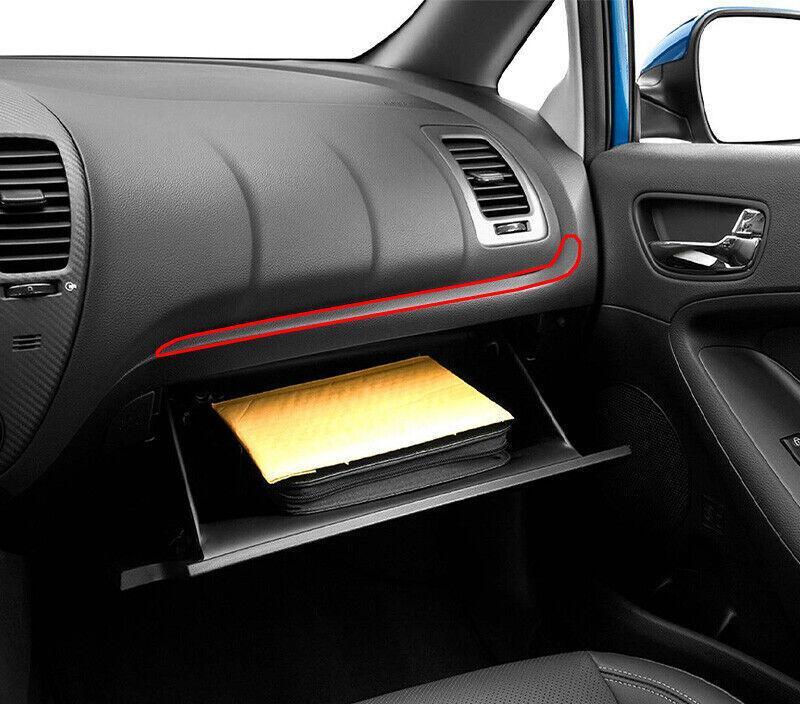 for Kia Car Forte K3 14-18 Carbon Fiber Print Central Console Dashboard Strip